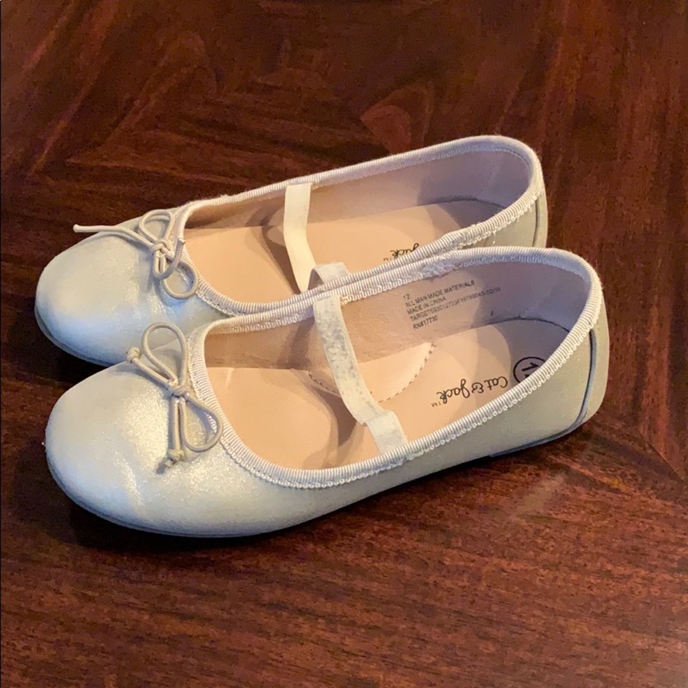 Cat & Jack Gold Ballet Flats
